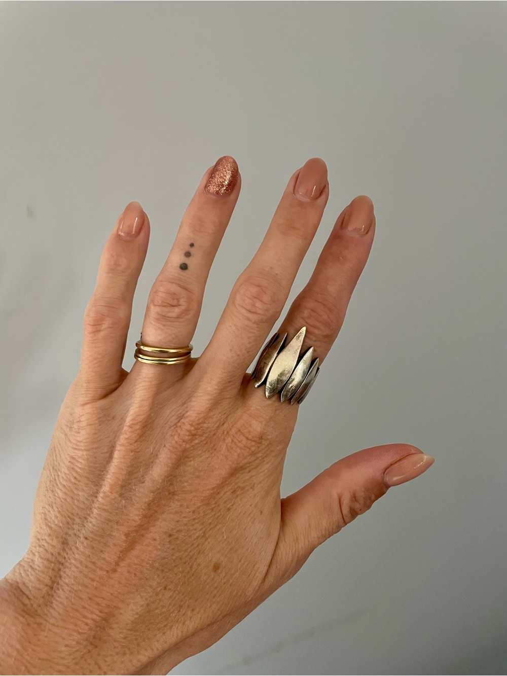 Sterling Silver Leaf Ring